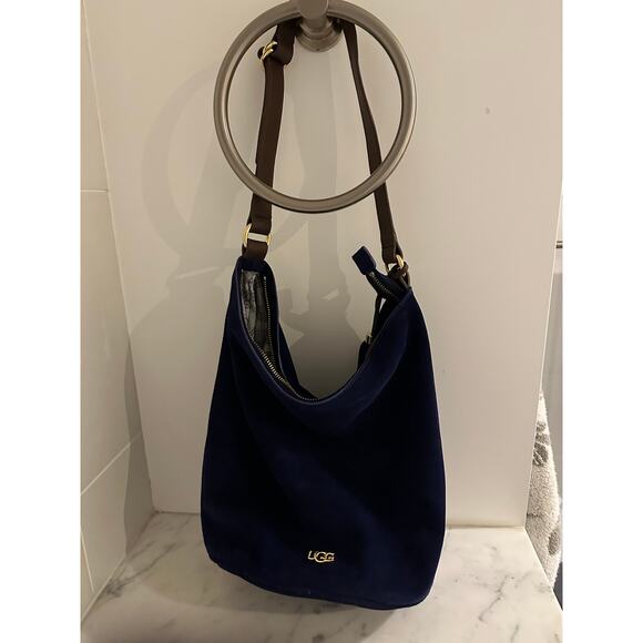 UGG Womens Ugg Australia Rae Suede Hobo Shoulder Handbag - Picture 4 of 9